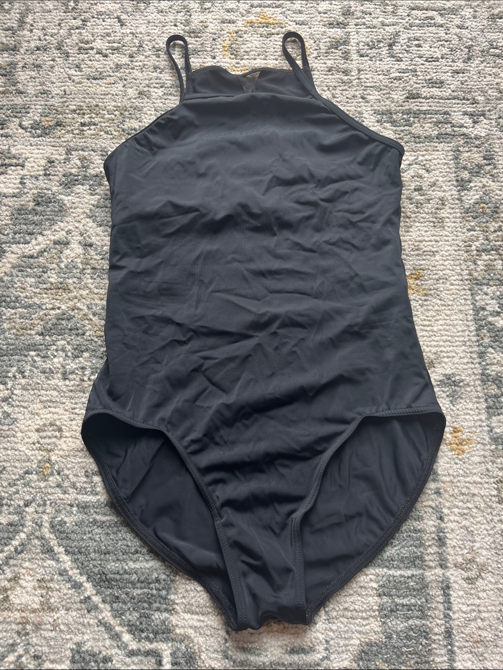 Balera Woman’s Ballet Leotard - Black with Mesh Design